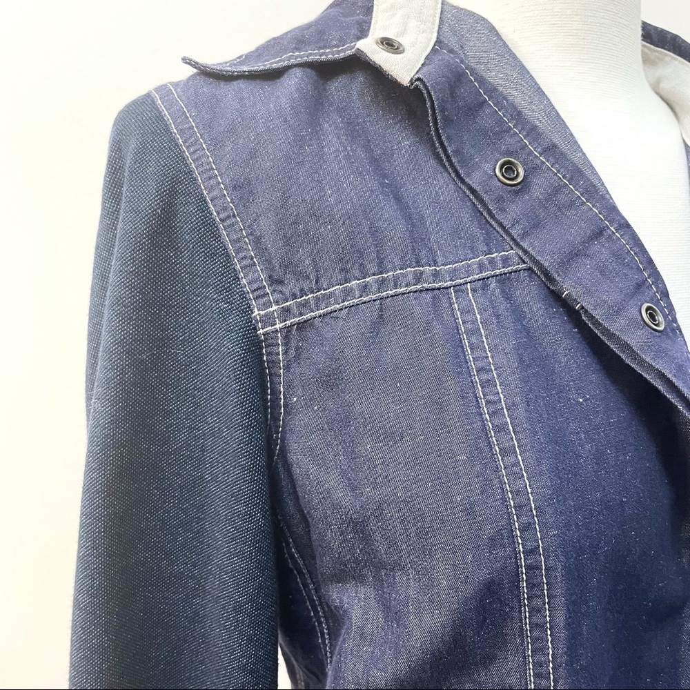 Blue Willi's Linen & Cotton Snap Shirt - Picture 4 of 6